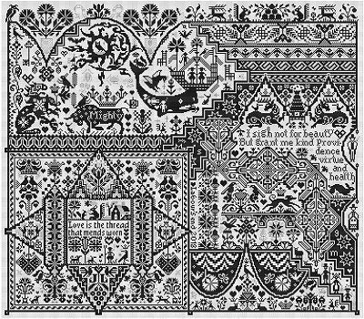 Lone Dog Samplers Life After Death cross stitch pattern