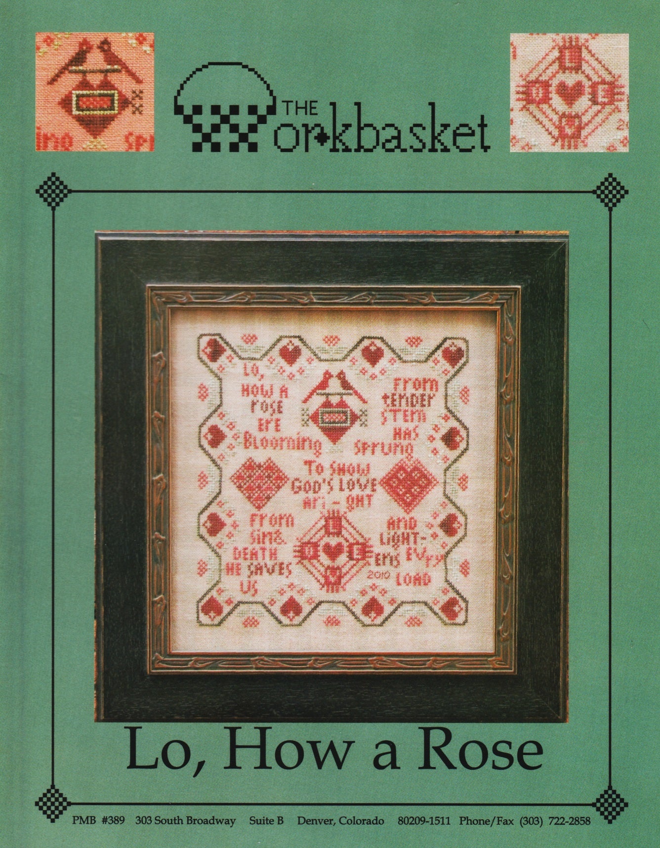 Workbasket Lo, How A Rose cross stitch pattern