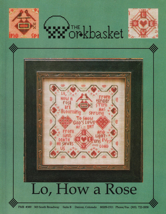 Workbasket Lo, How A Rose cross stitch pattern