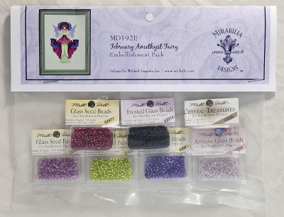 Mirabilia February Amethyst Fairy MD192 Embellishment Pack