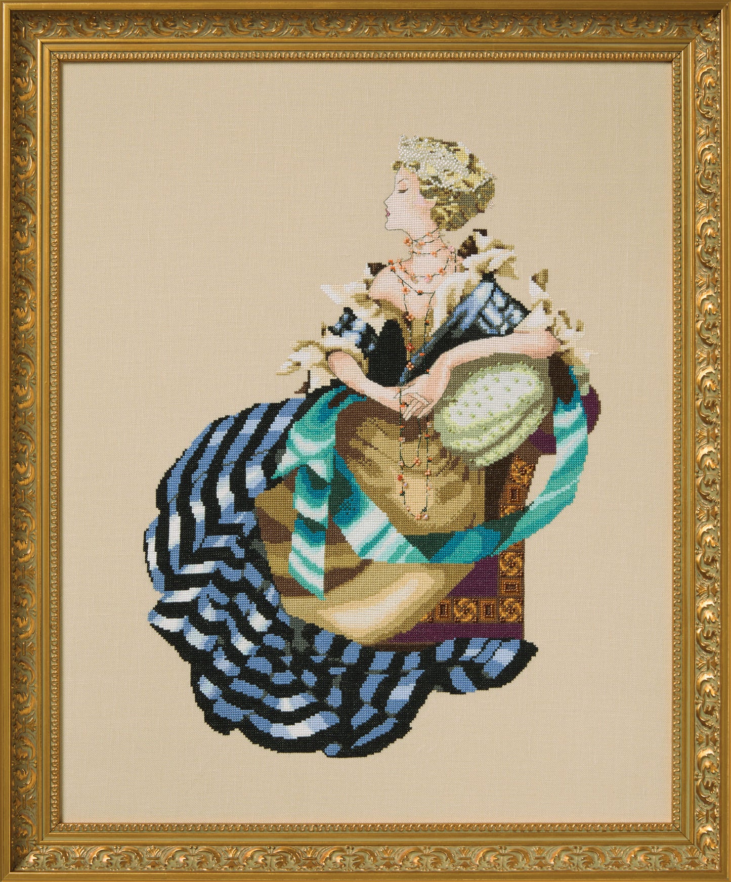 Mirabilia Portrait of Lady M MD200 cross stitch pattern