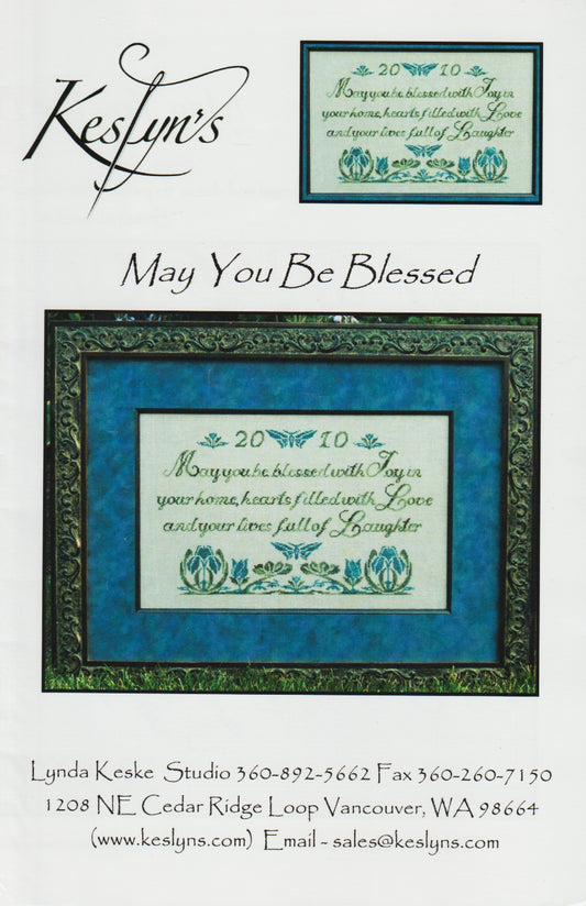 Keslyn's May You Be Blessed KL5 cross stitch pattern
