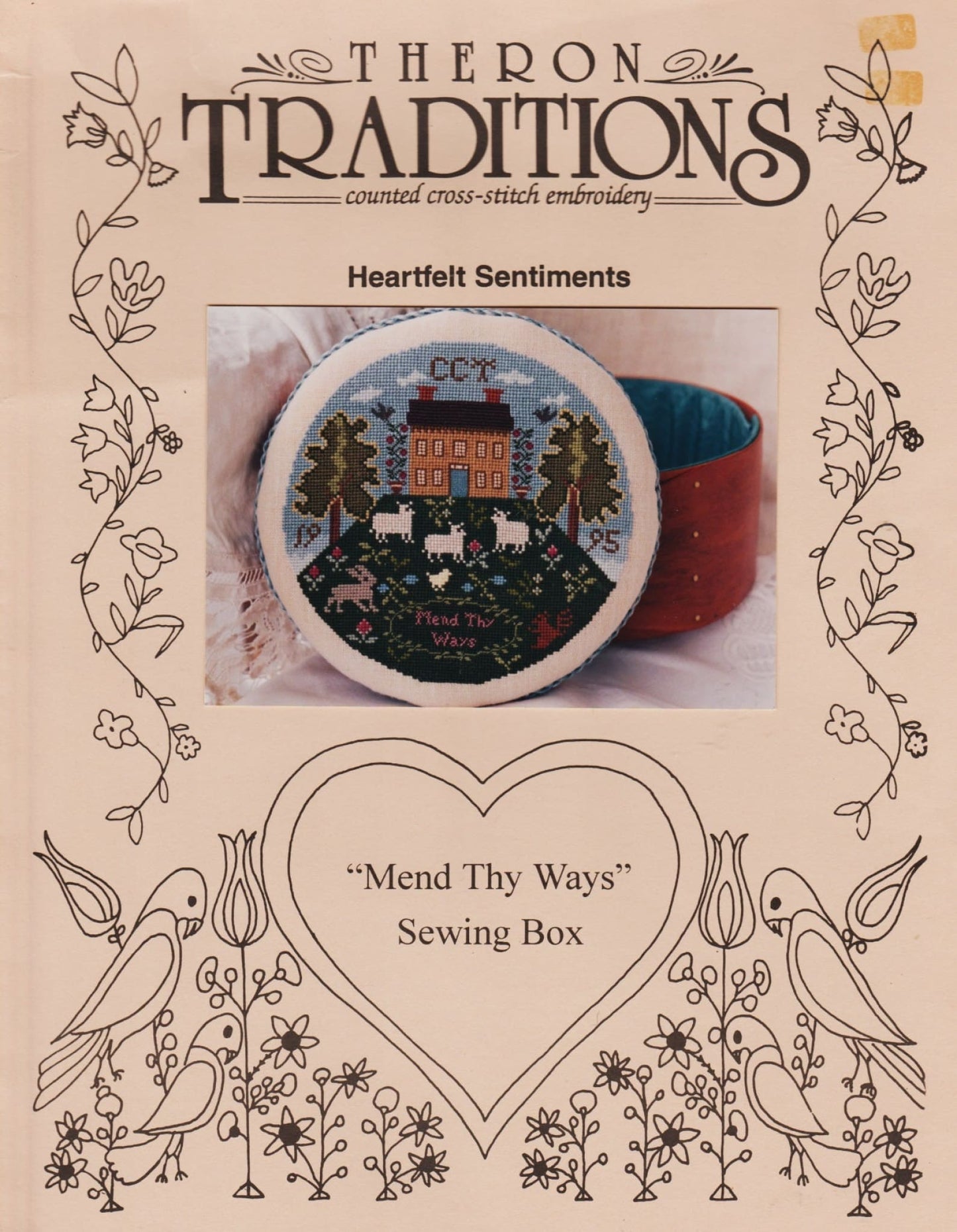 Theron Traditions Mend Thy Ways Sewing Box cross stitch pattern