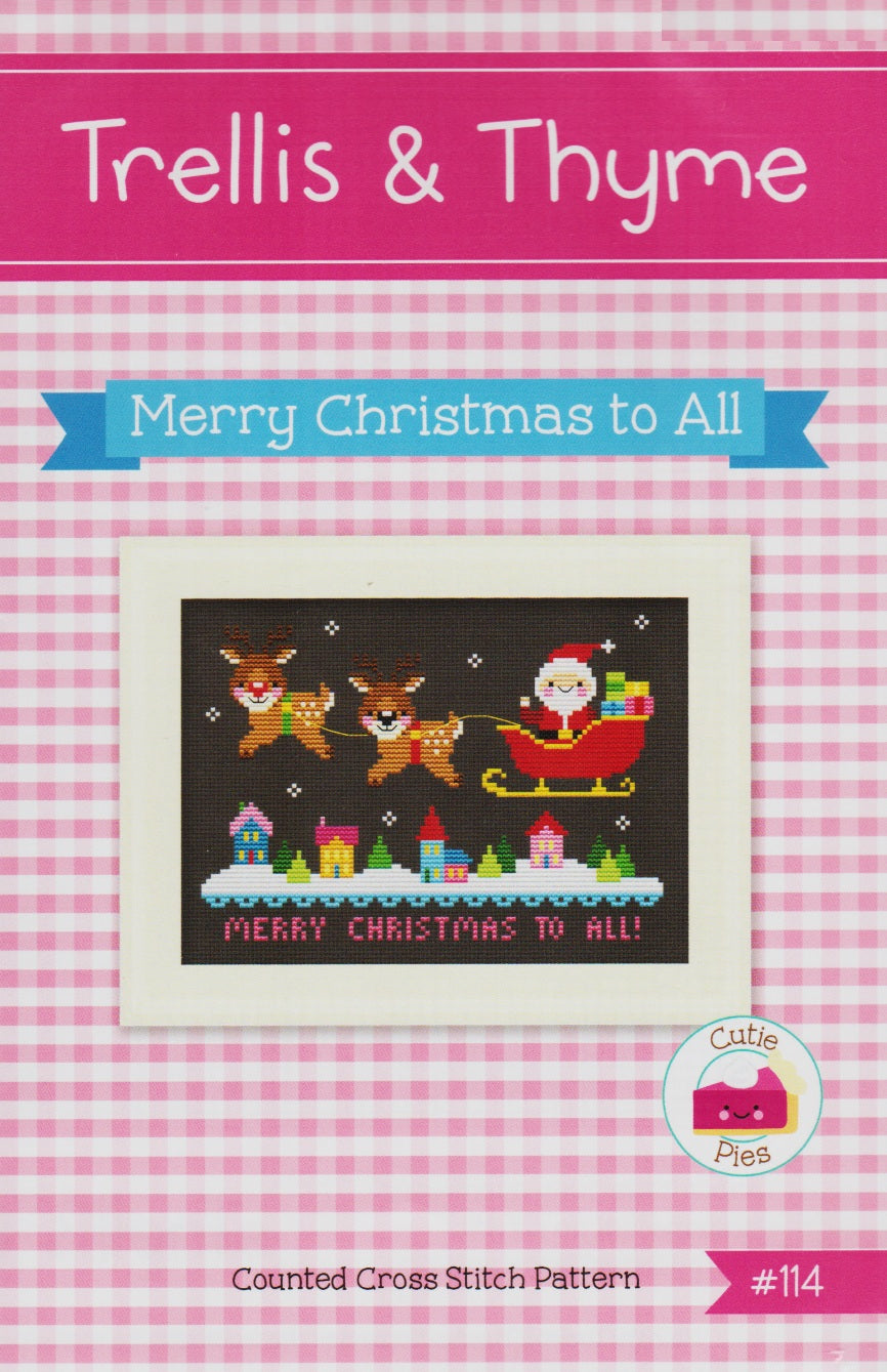 Trellis & Thyme Merry Christmas To All cross stitch pattern