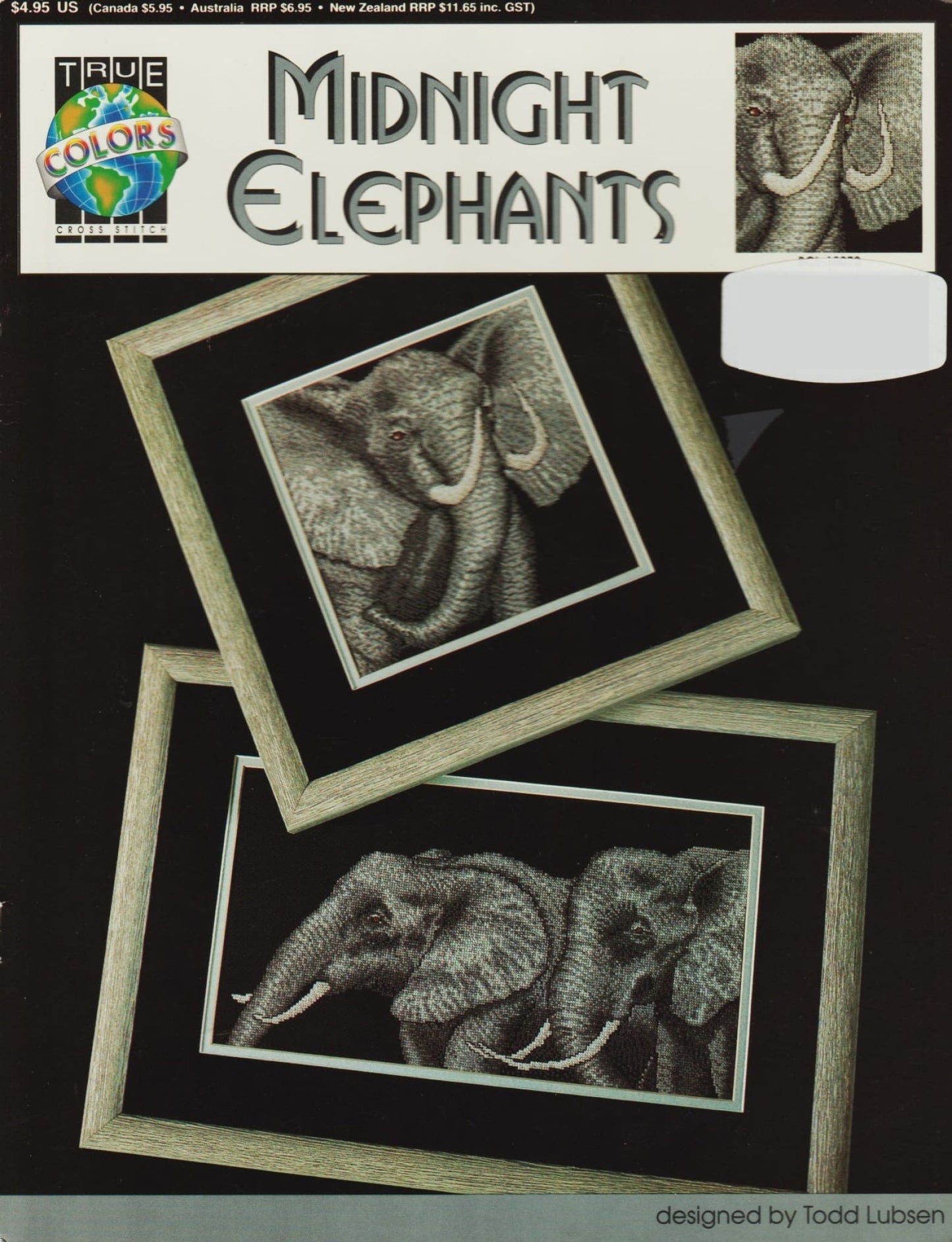 True Colors Midnight Elephants BCL-10072 cross stitch pattern