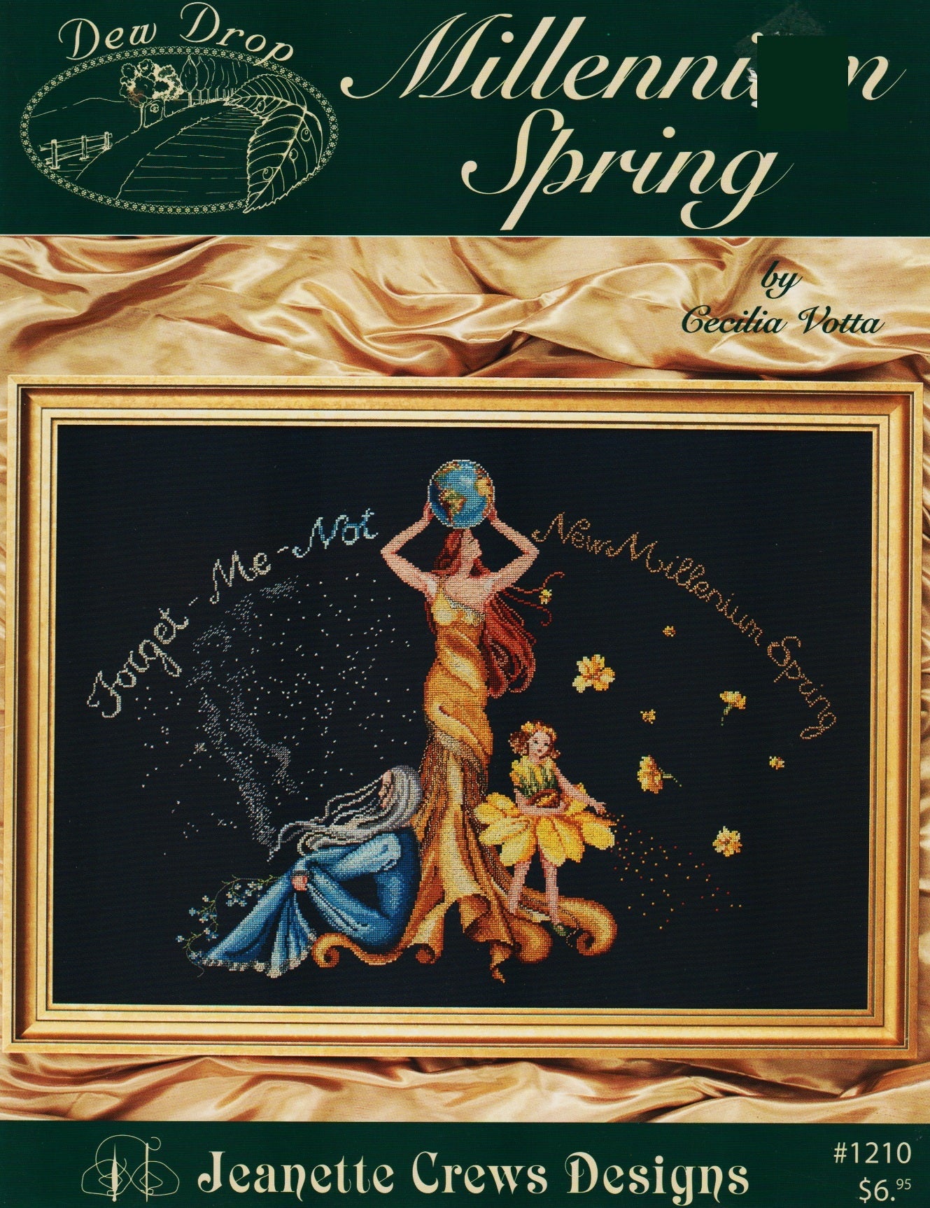 Jeanette Crews Dew Drop Millennium Spring 1210 cross stitch pattern