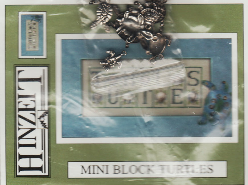 Hinzeit Mini Block Turtles cross stitch pattern