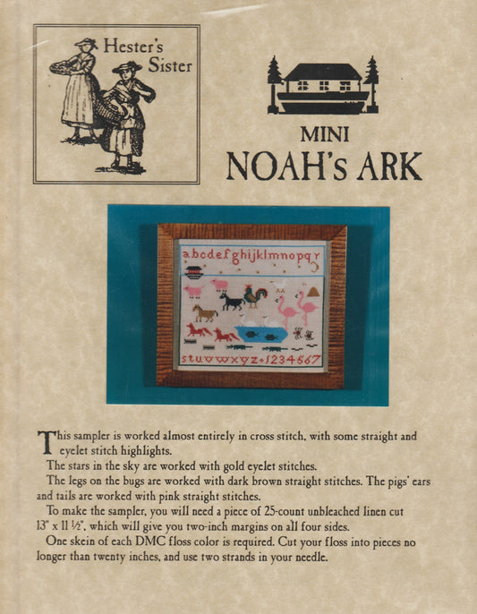 The Scarlet Letter Mini Noah's Ark cross stitch pattern