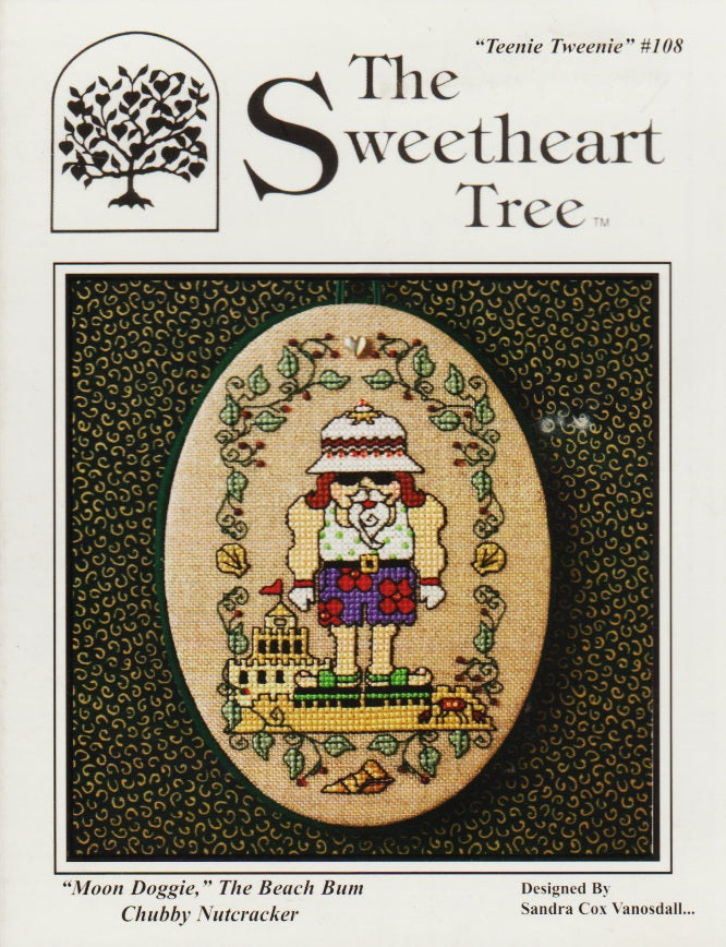 Sweetheart Tree Moon Doggie, The Beach Bum Chubby Nutcracker TT108 cross stitch pattern