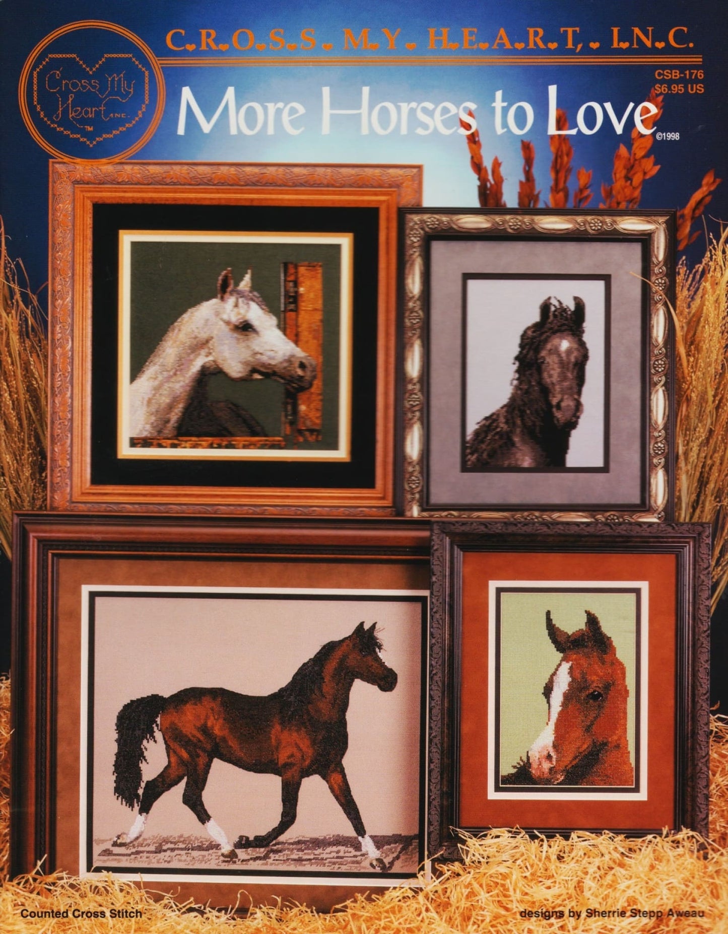 Cross My Heart More Horses to Love CSB-176 cross stitch pattern