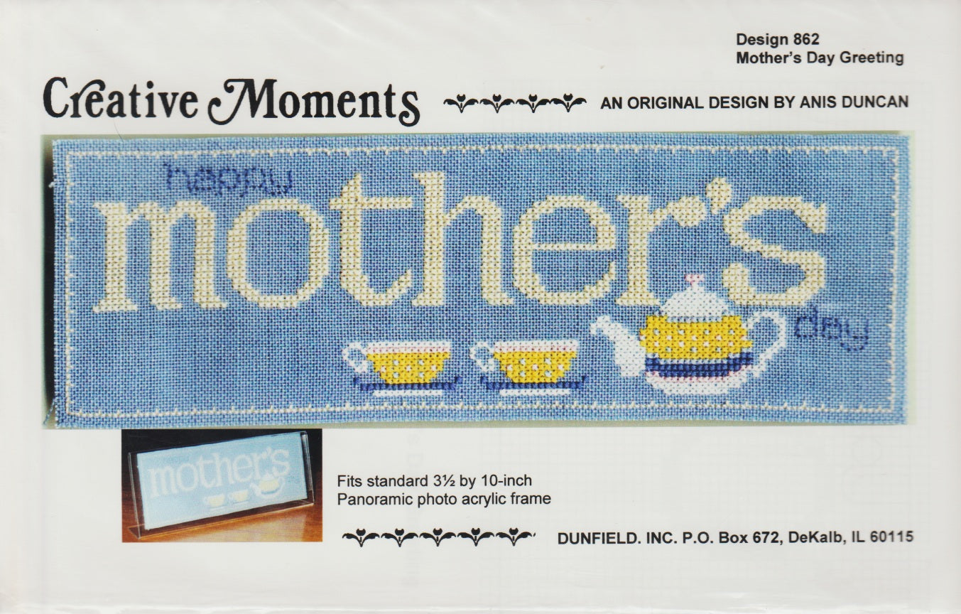 Creative Moments Mother's Day Greeting 862 cross stitch pattern