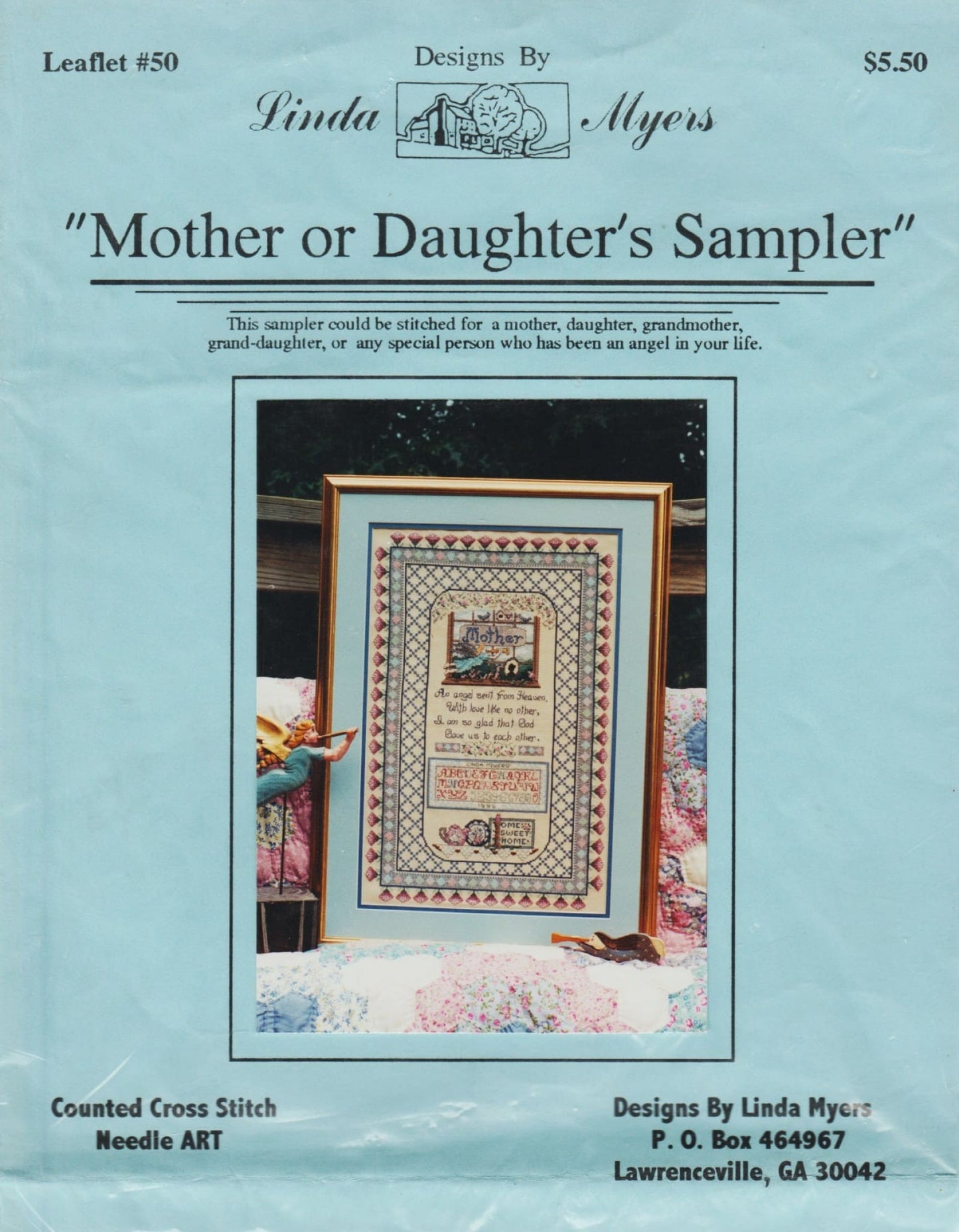 Linda Myers Mother or Daughter's Sampler 50 cross stitch pattern