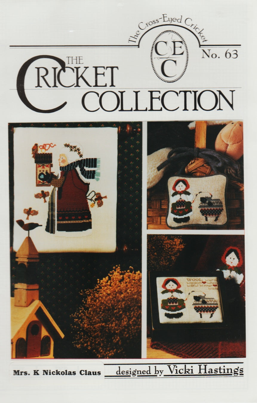 Cricket Collection Mrs. K. Nickolas Claus CC63 cross stitch pattern
