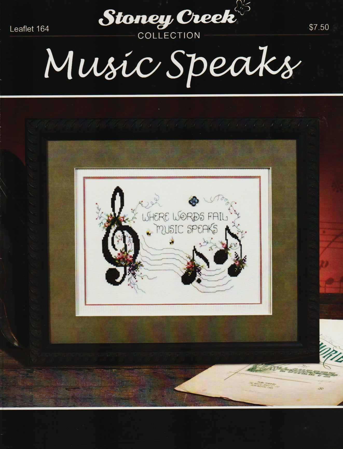 Stoney Creek Music Speaks LFT164 cross stitch pattern
