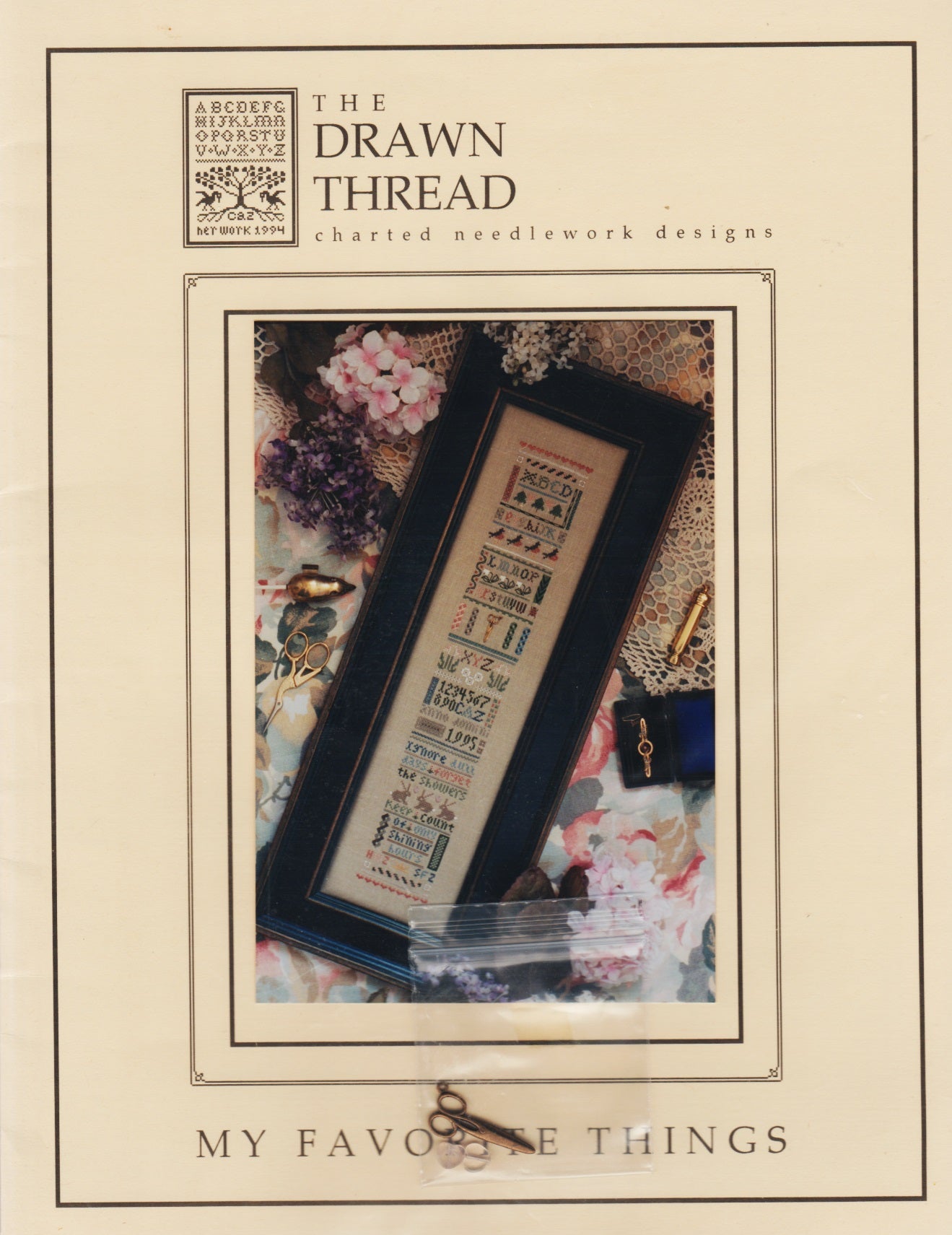 Drawn Thread My Favorite Things cross stitch pattern