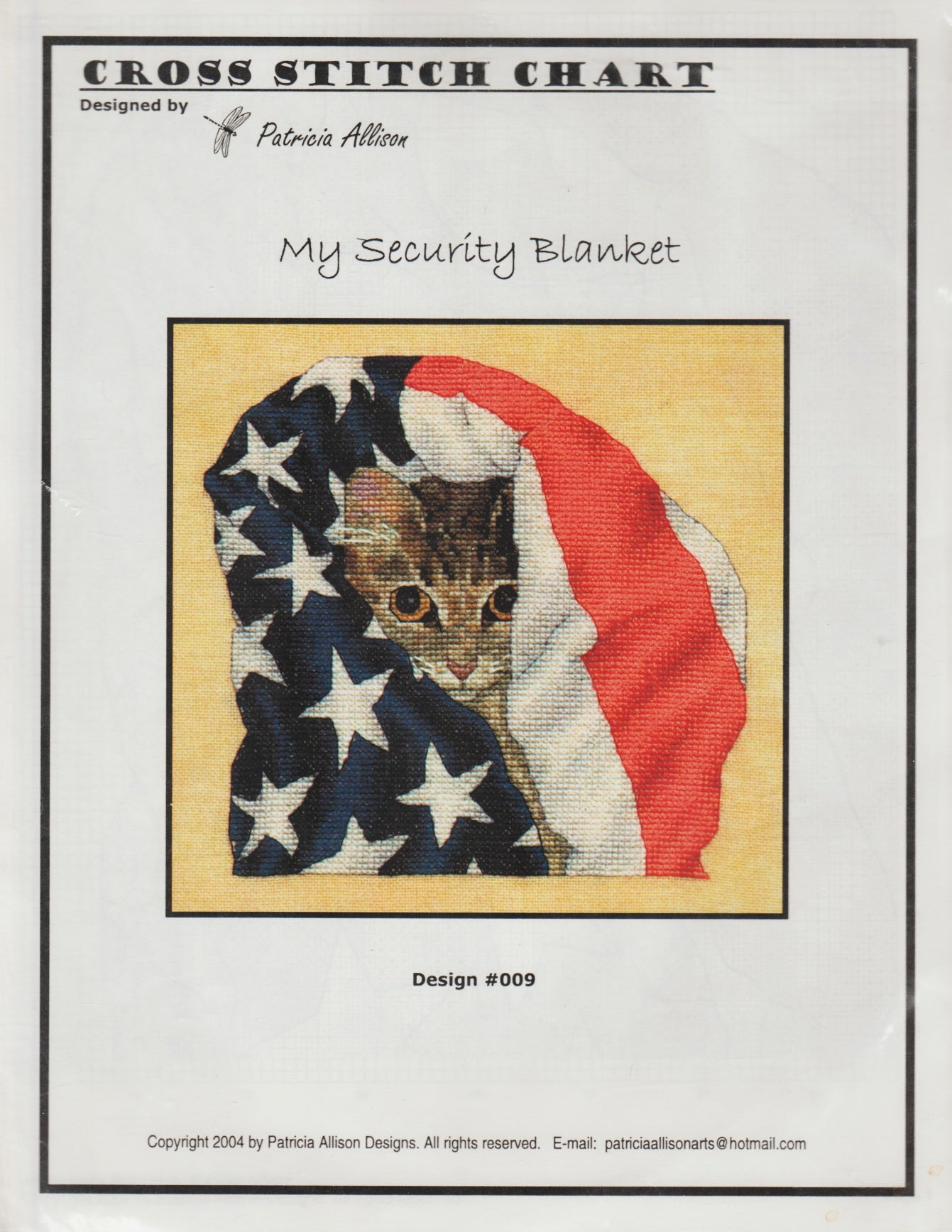 Patricia Allison Designs My Security Blanket cross stitch pattern
