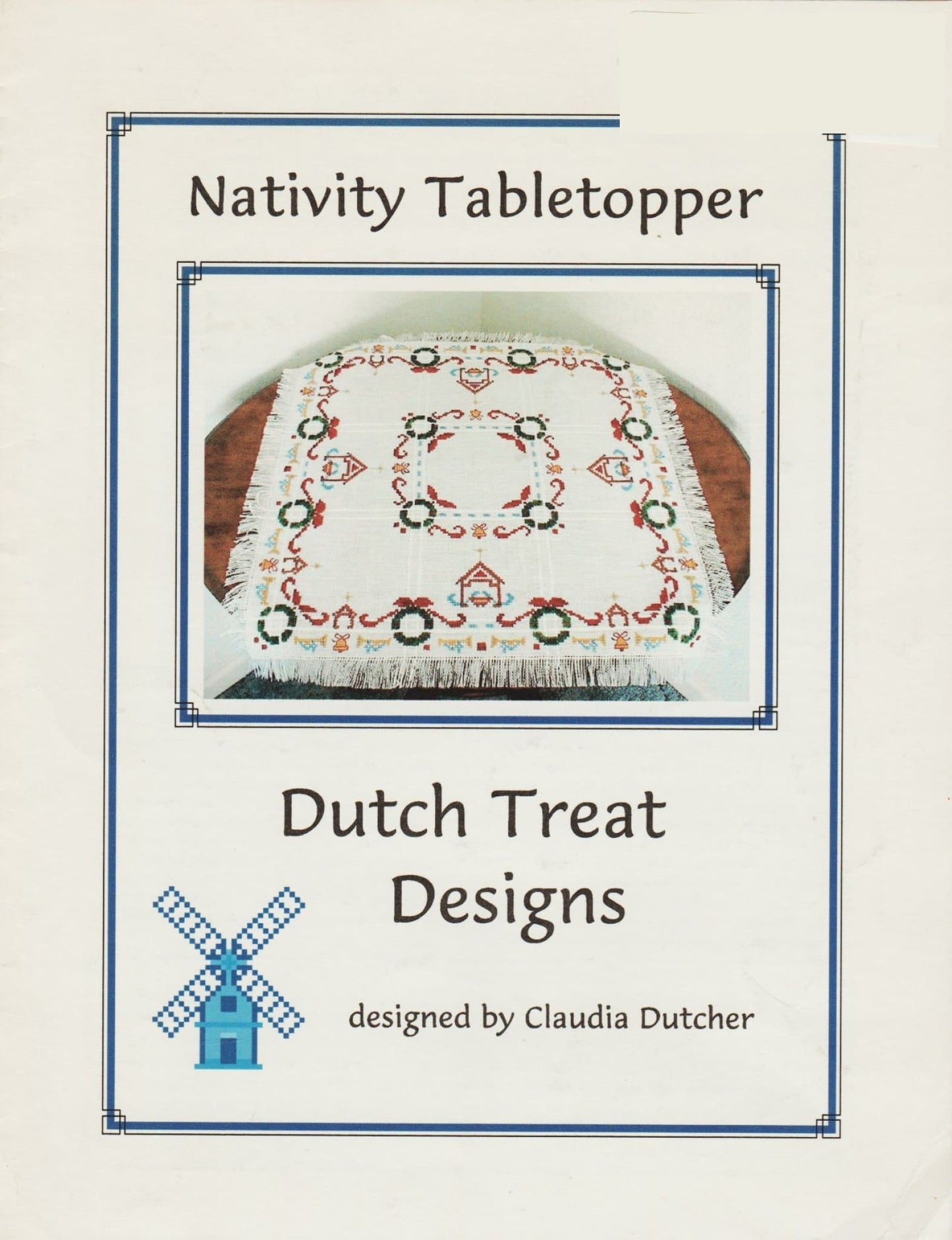 Dutch Treat Designs Nativity Tabletopper cross stitch pattern