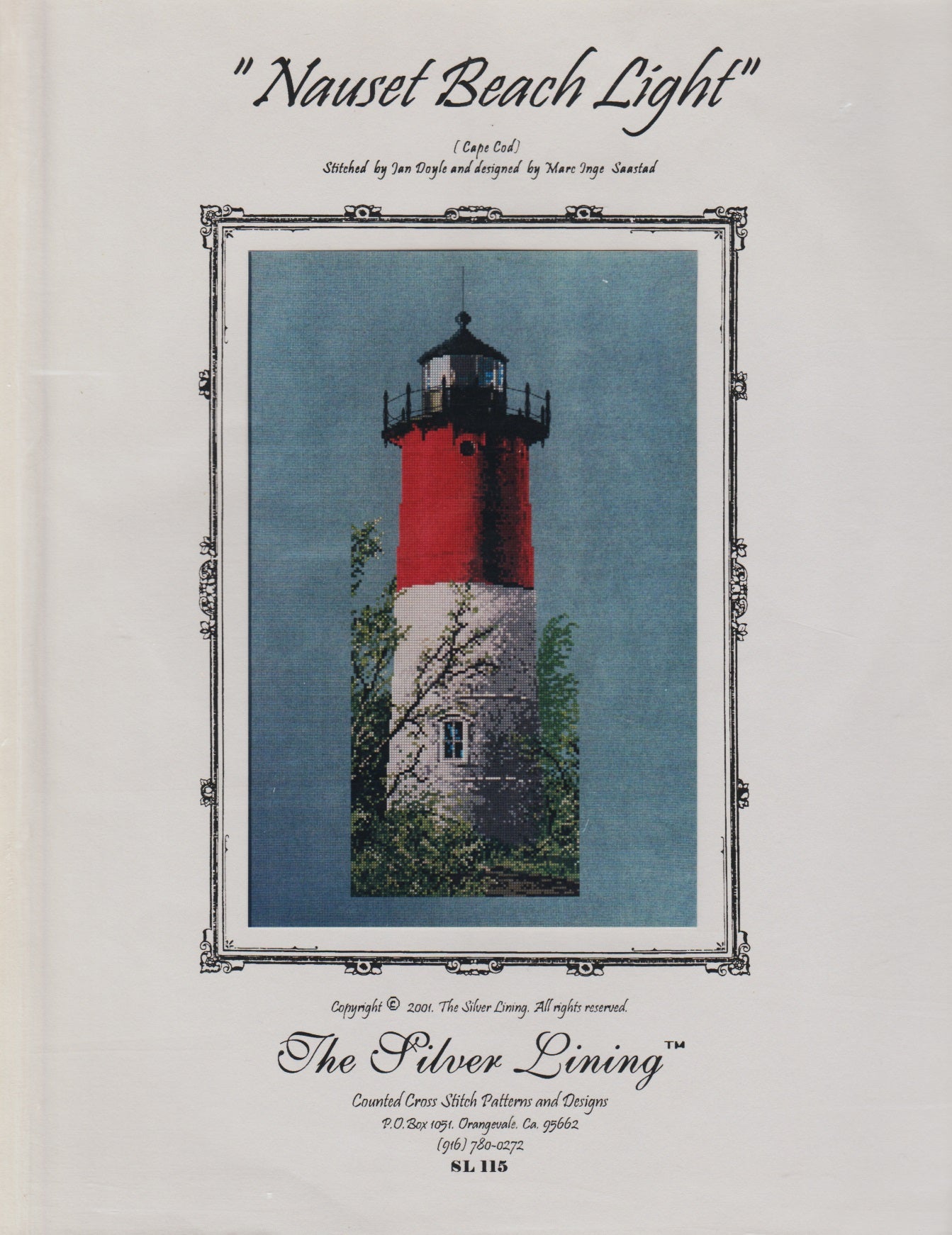 The Silver Lining Nauset Beach Light SL115 cross stitch pattern