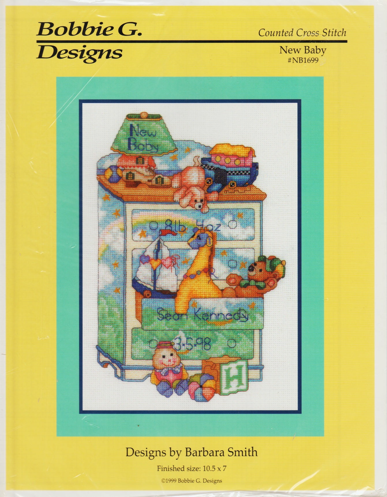 Bobbie G. New Baby BN1699 cross stitch pattern