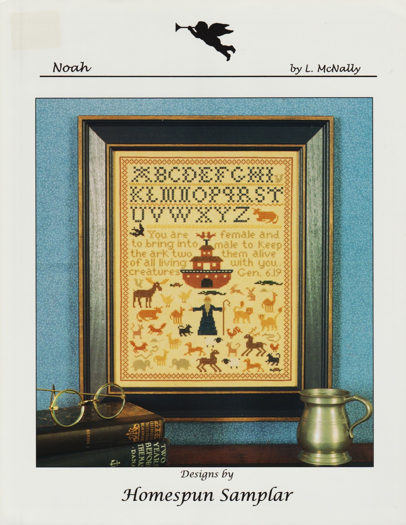 Homespun Samplar Noah 9710 cross stitch pattern