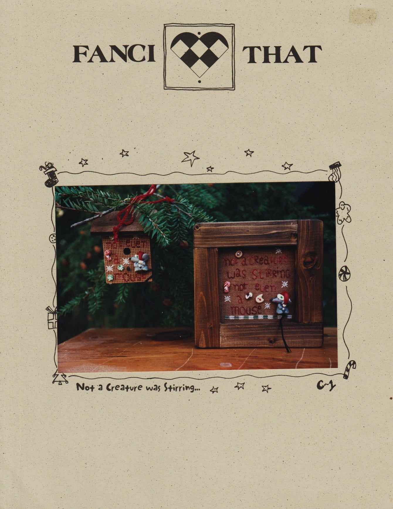 Fanci That Not A Creature Was Stirring... C-1 cross stitch pattern
