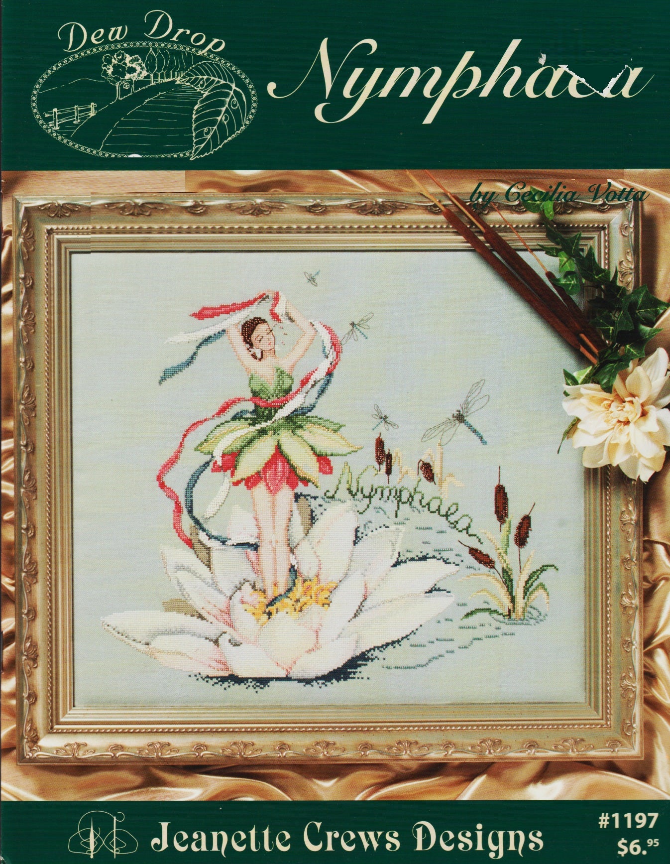 Jeanette Crews Nymphaea 1197 cross stitch pattern
