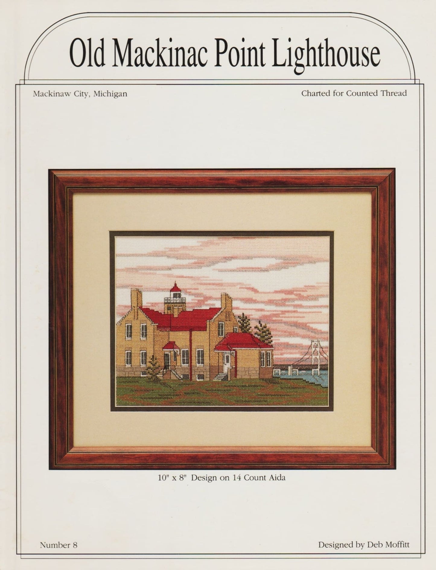 Deb Moffitt Old Mackinac Point Lighthouse cross stitch pattern