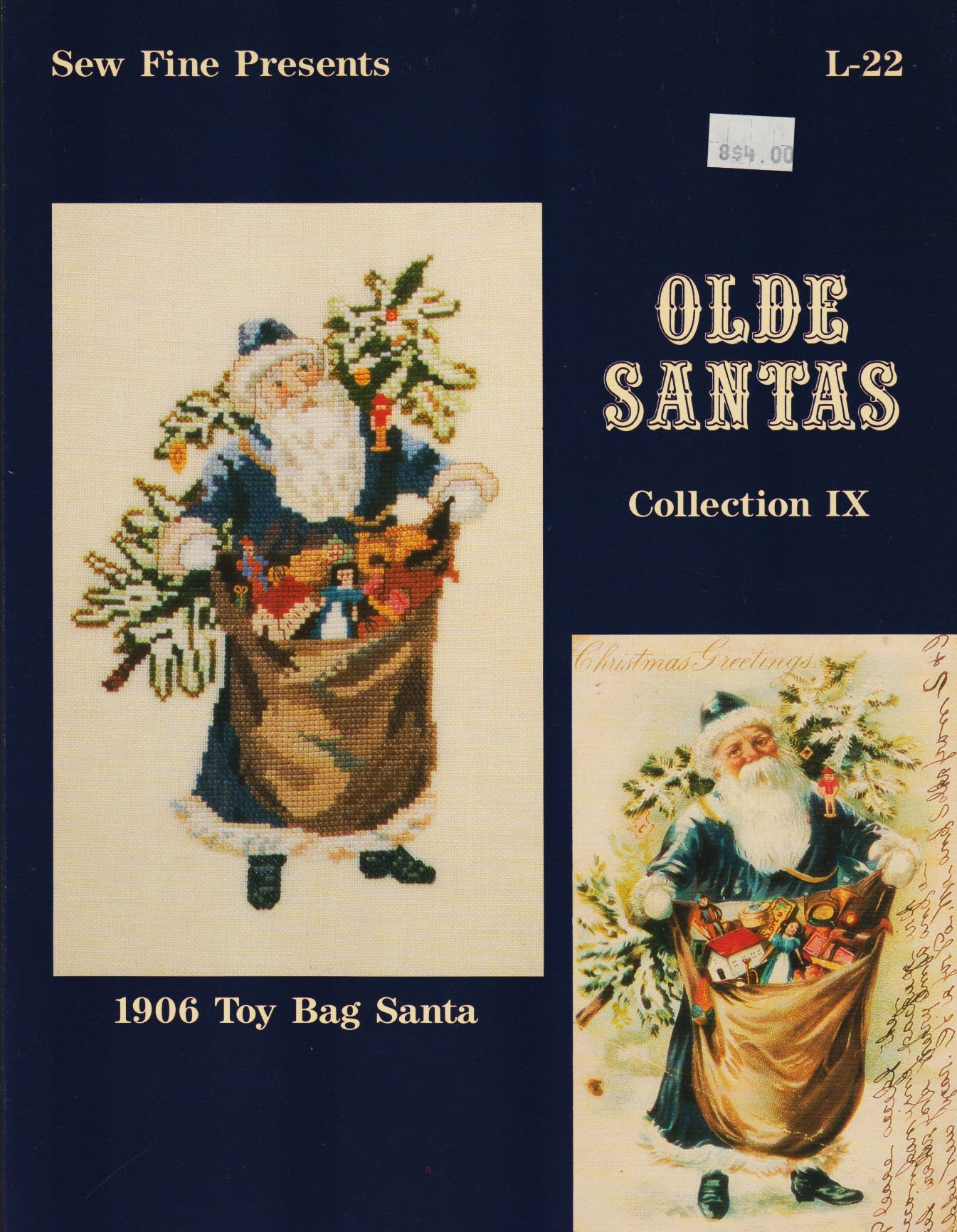Sew Fine Olde Santas IX cross stitch pattern