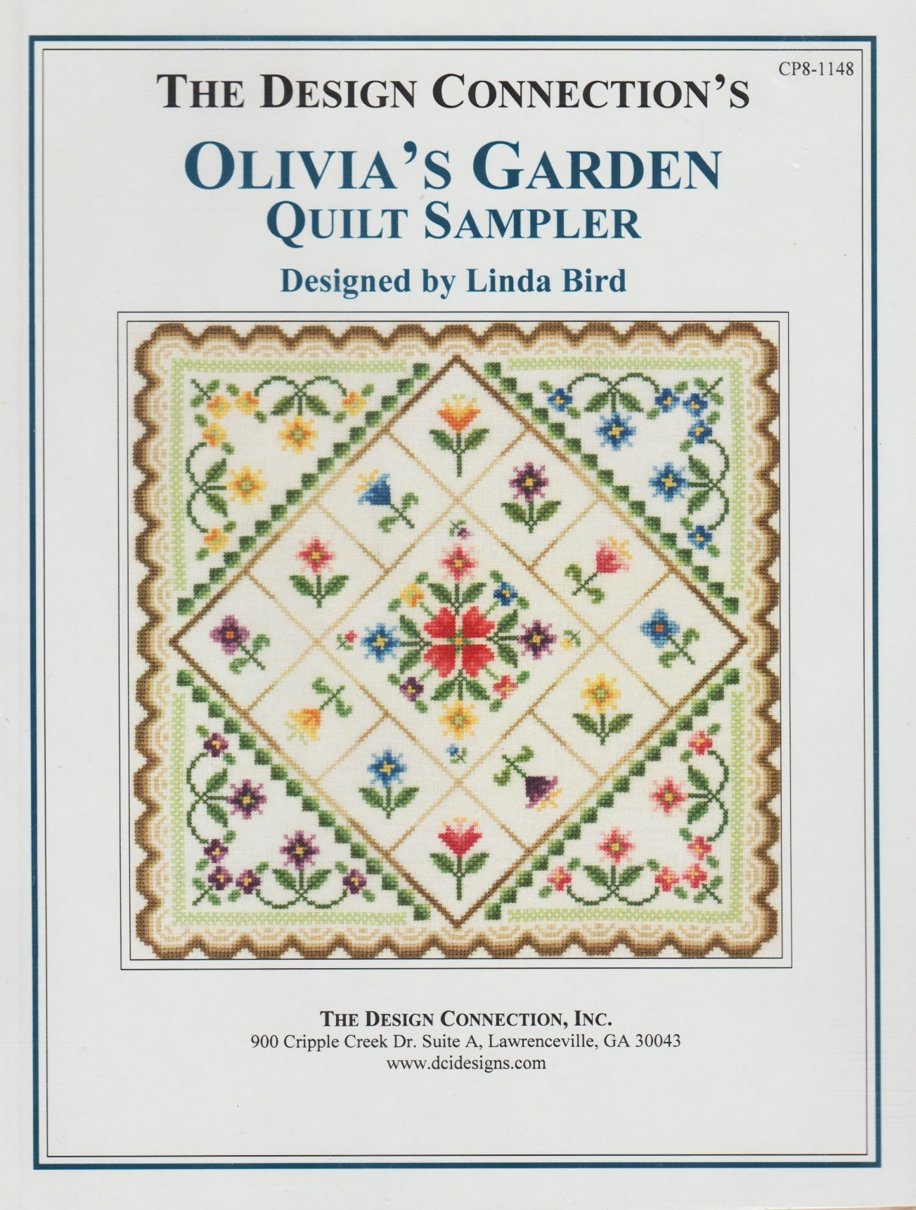 Design Connection Olivia's Garden Quilt Sampler CP8-1148 cross stitch quilt pattern