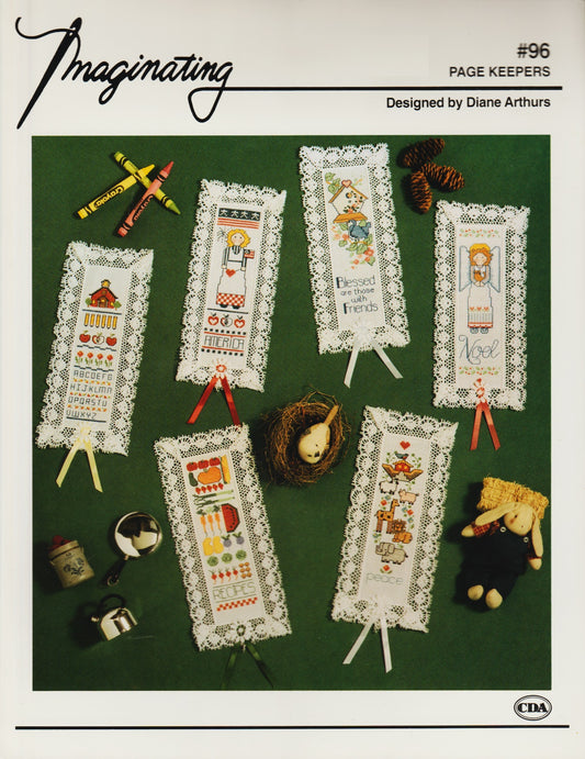 Imaginating Page Keepers 96 cross stitch bookmark pattern