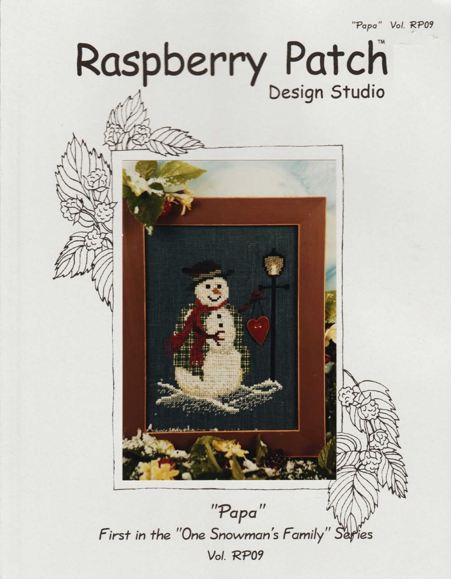Douglas Designs Papa Raspberry Patch RP09 cross stitch pattern