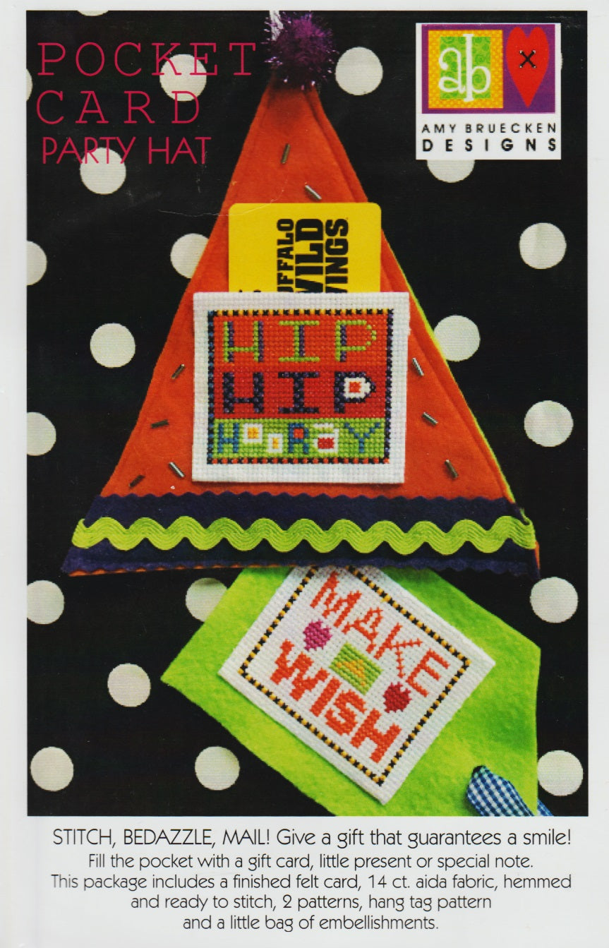 Amy Bruecken Party Hat cross stitch pattern