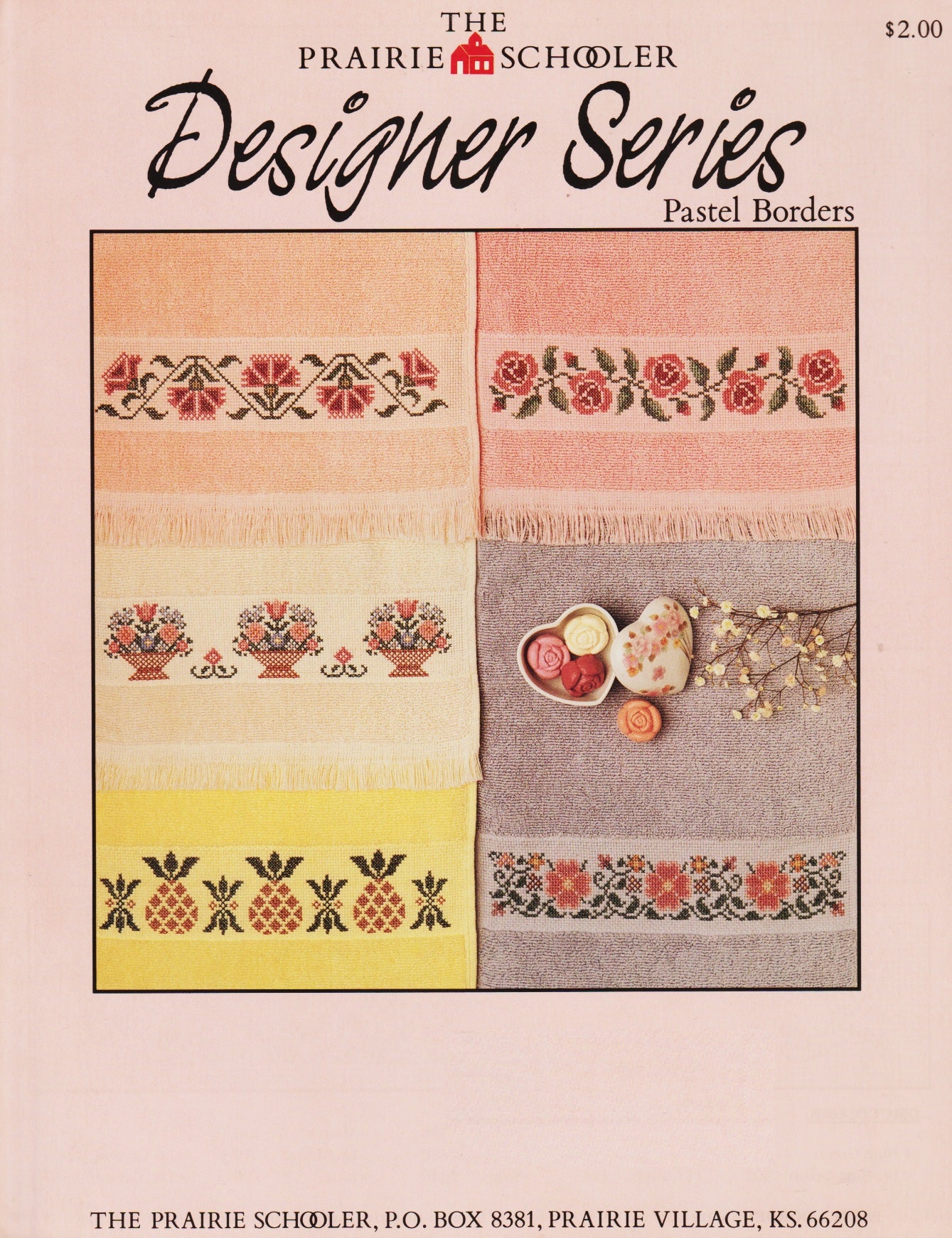 Prairie Schooler Pastel Borders cross stitch pattern