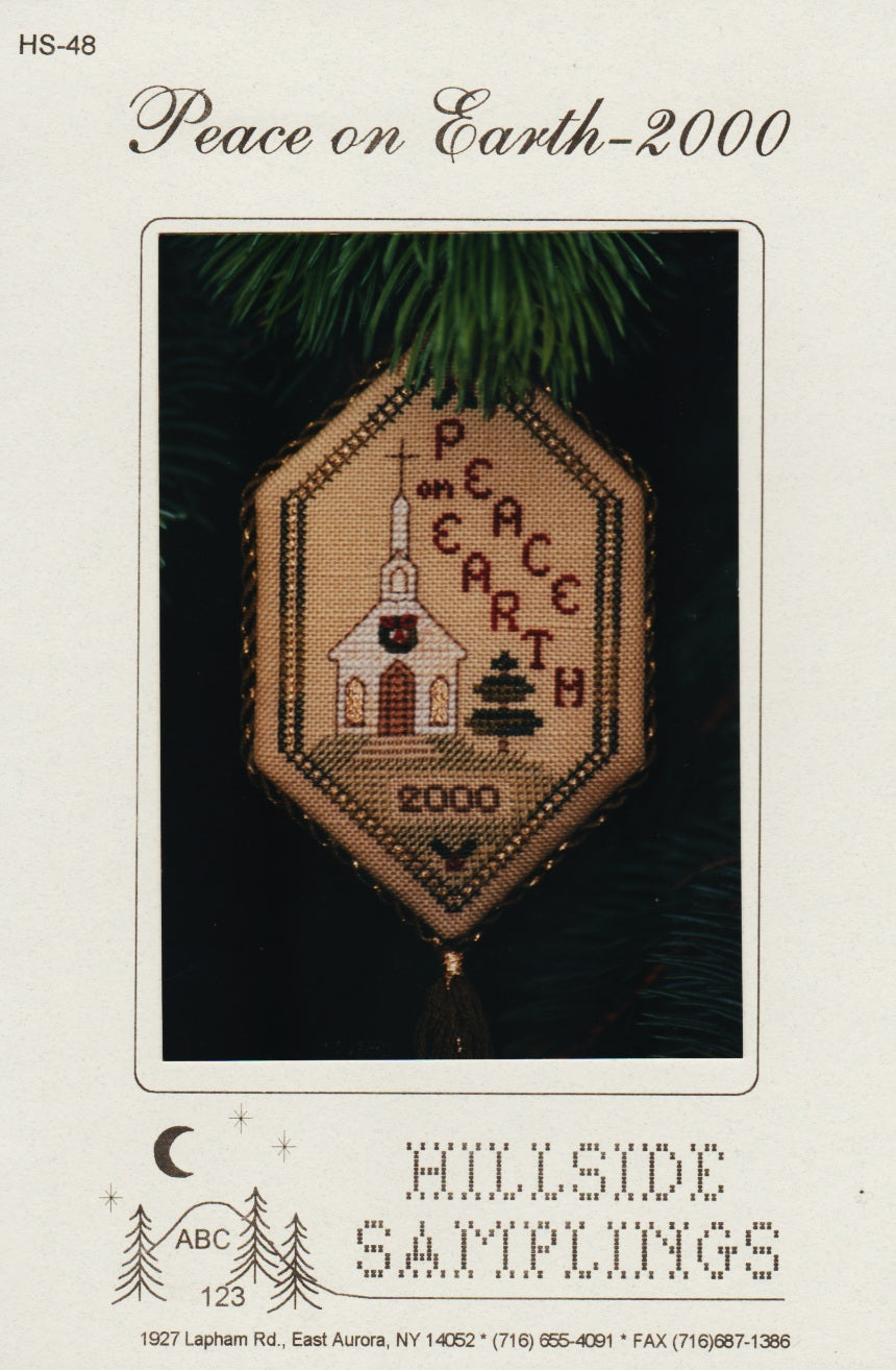 Hillside Samplings Peace On Earth 2000 cross stitch pattern