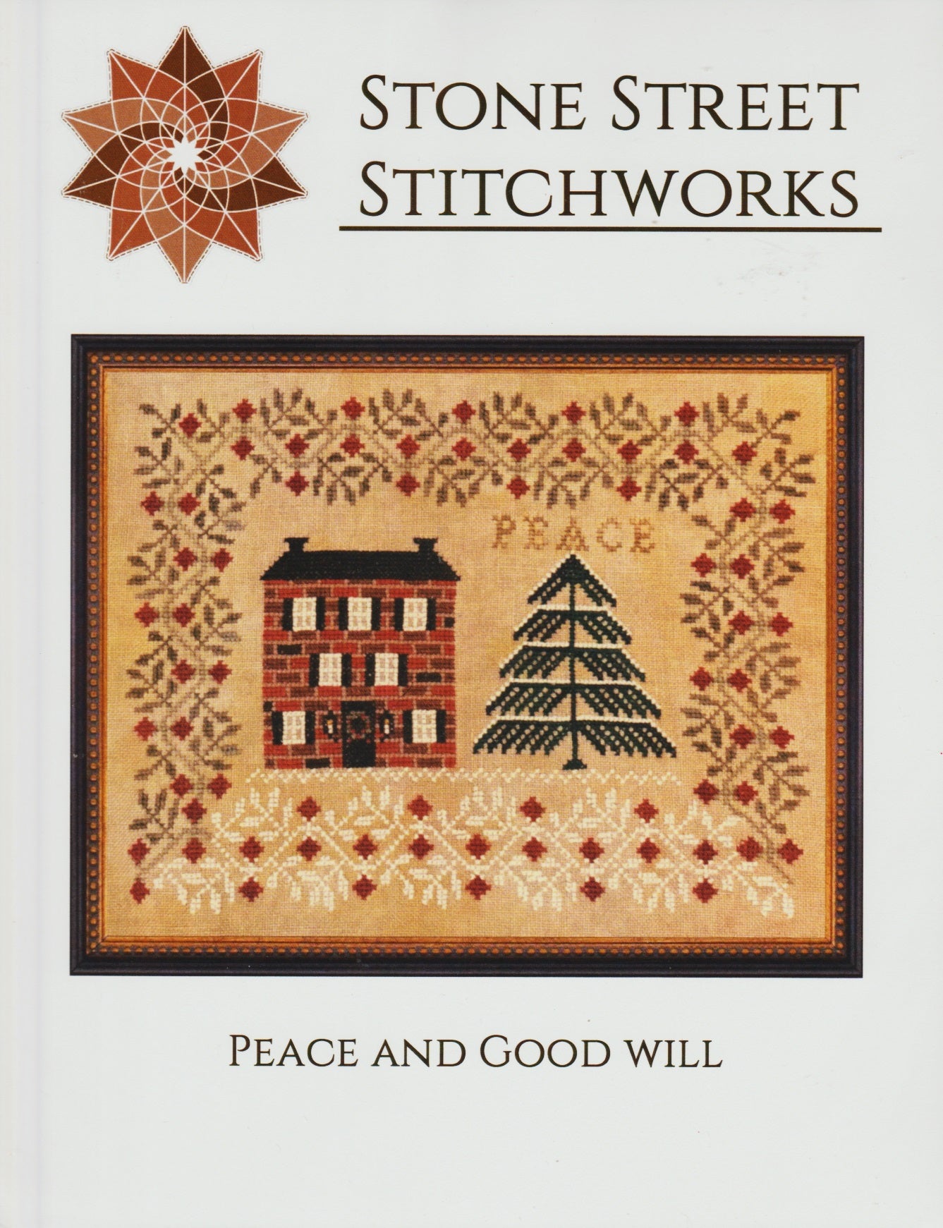 Stone Street Stitchworks Peace and Good Will christmas cross stitch pattern