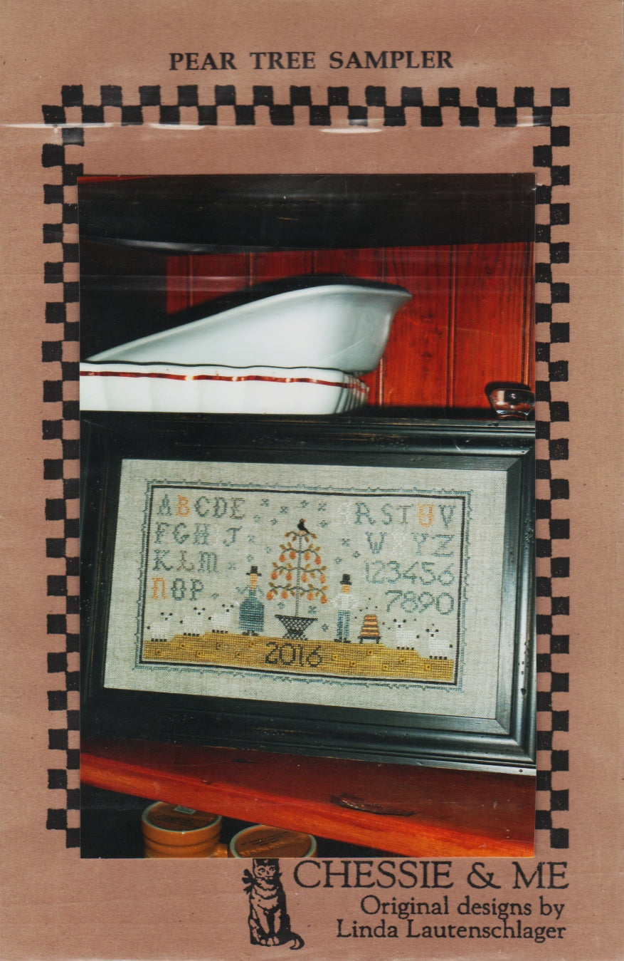 Chessie & Me Pear Tree Sampler cross stitch pattern
