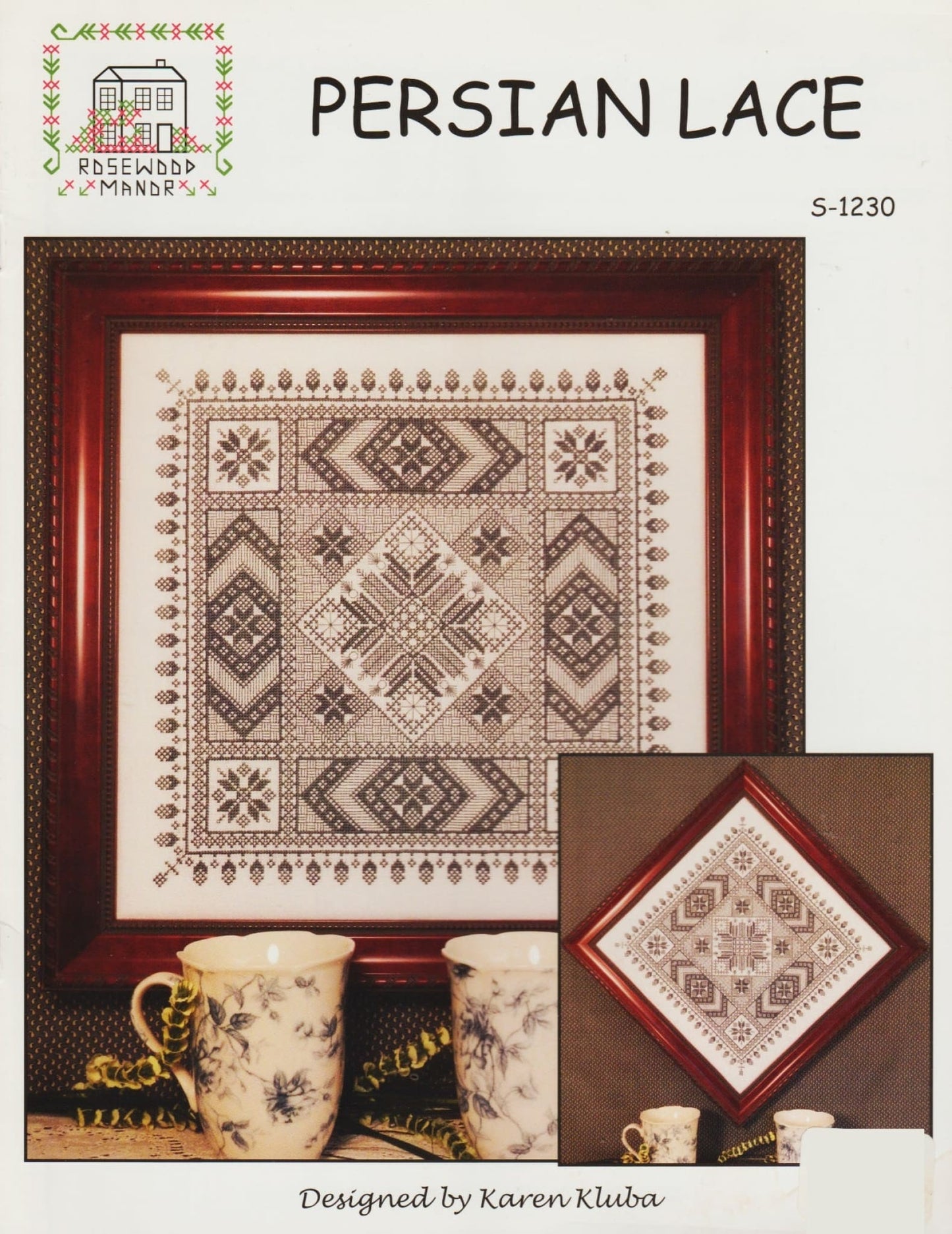 Rosewood Manor Persian Lace S-1230 cross stitch pattern