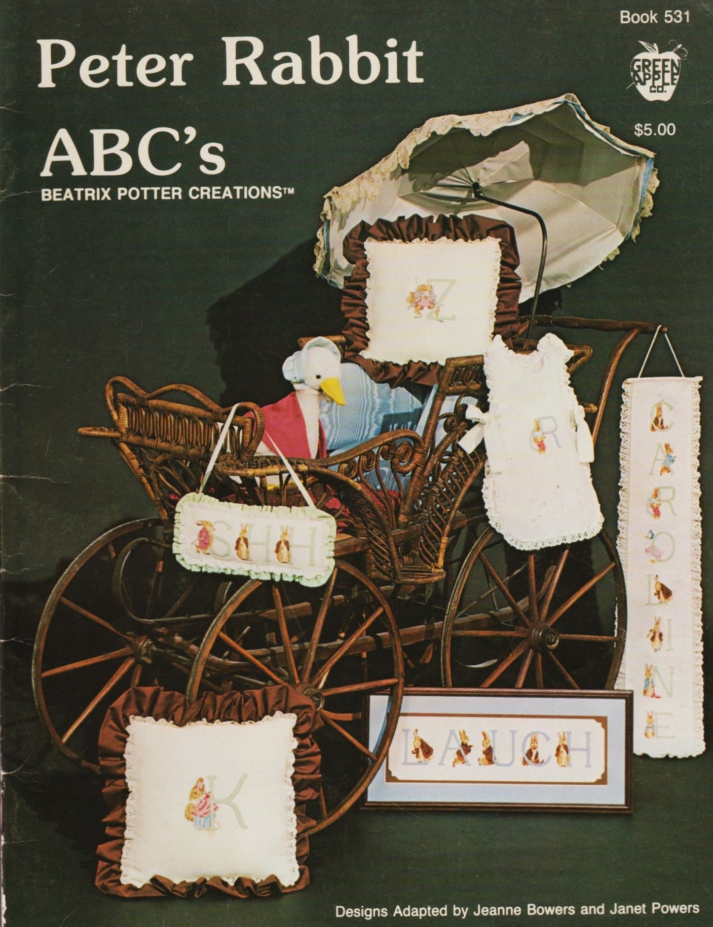 Green Apple Peter Rabbit ABC's 531 cross stitch pattern