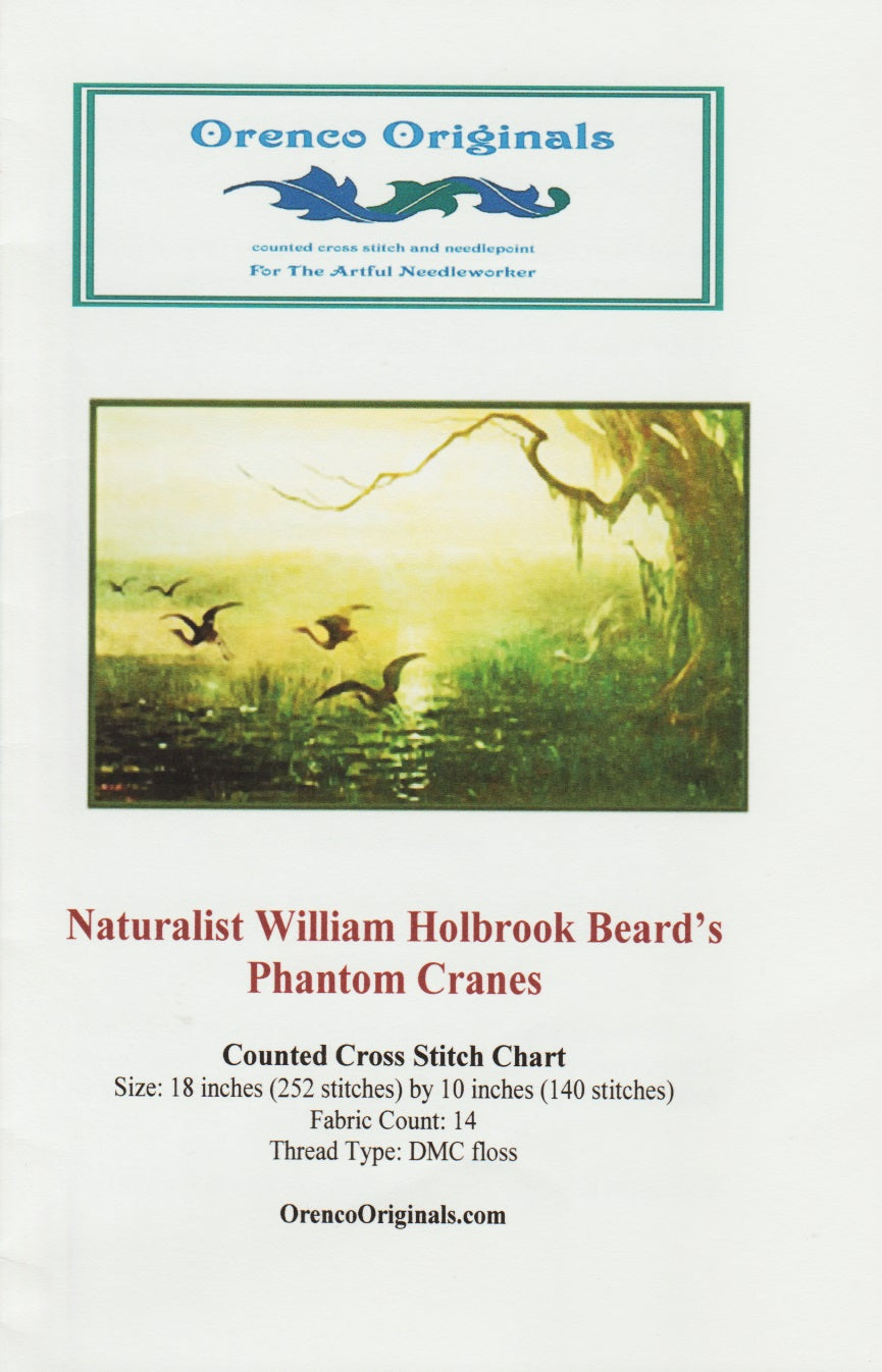Orenco Originals Phantom Cranes cross stitch pattern