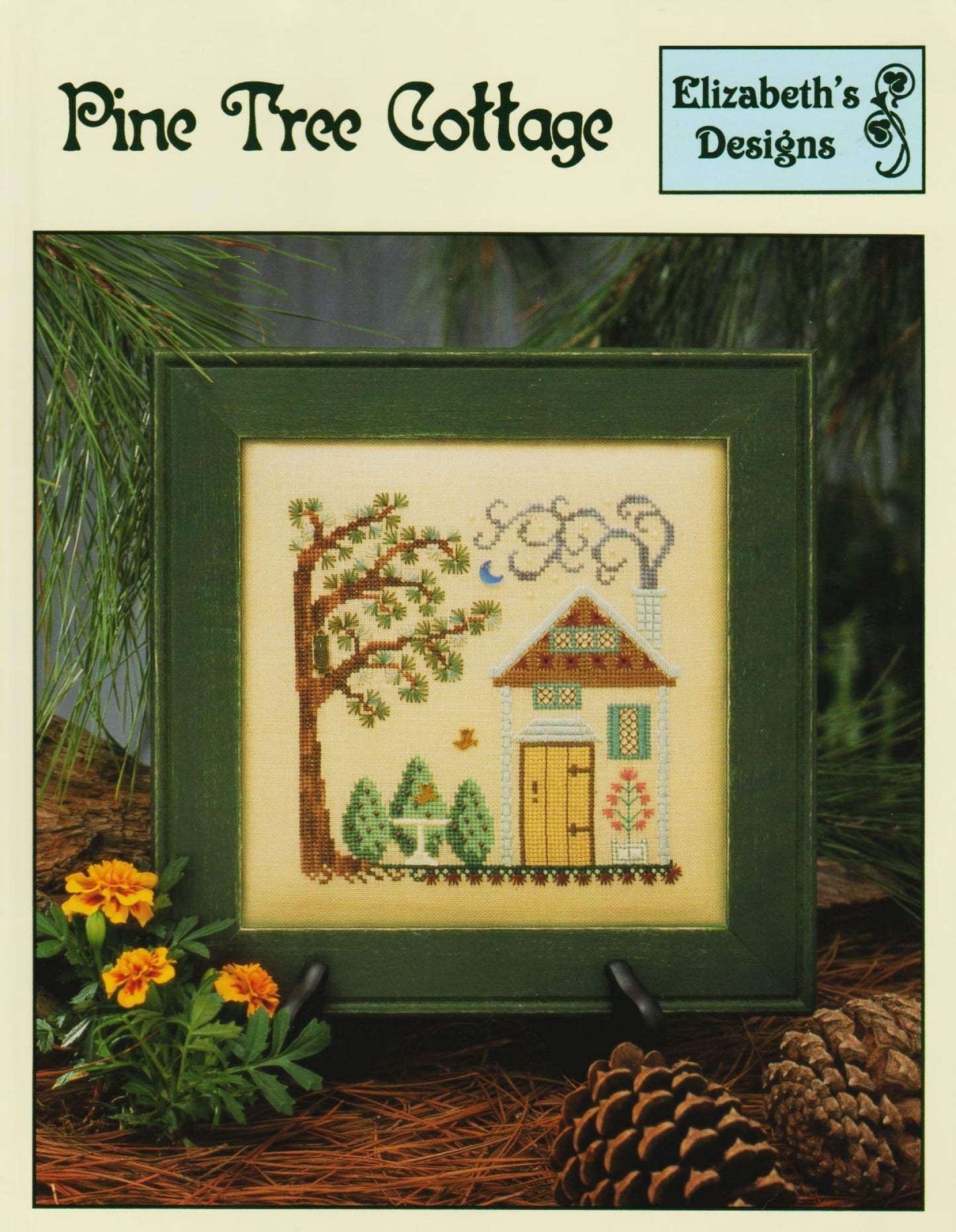Elizabeth's Designs Pine Tree Cottage cross stitch pattern