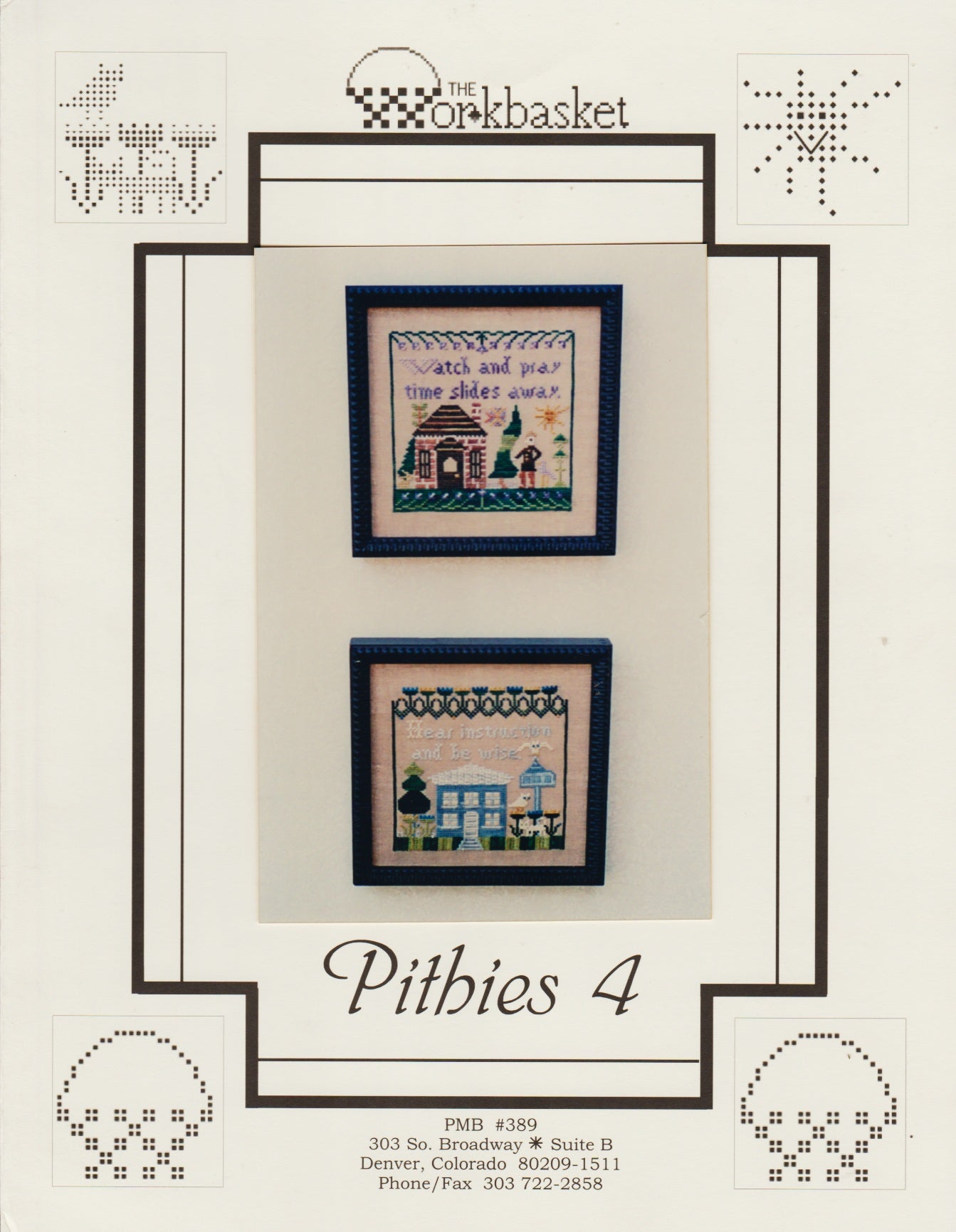 Work Basket Pithies 4 cross stitch pattern