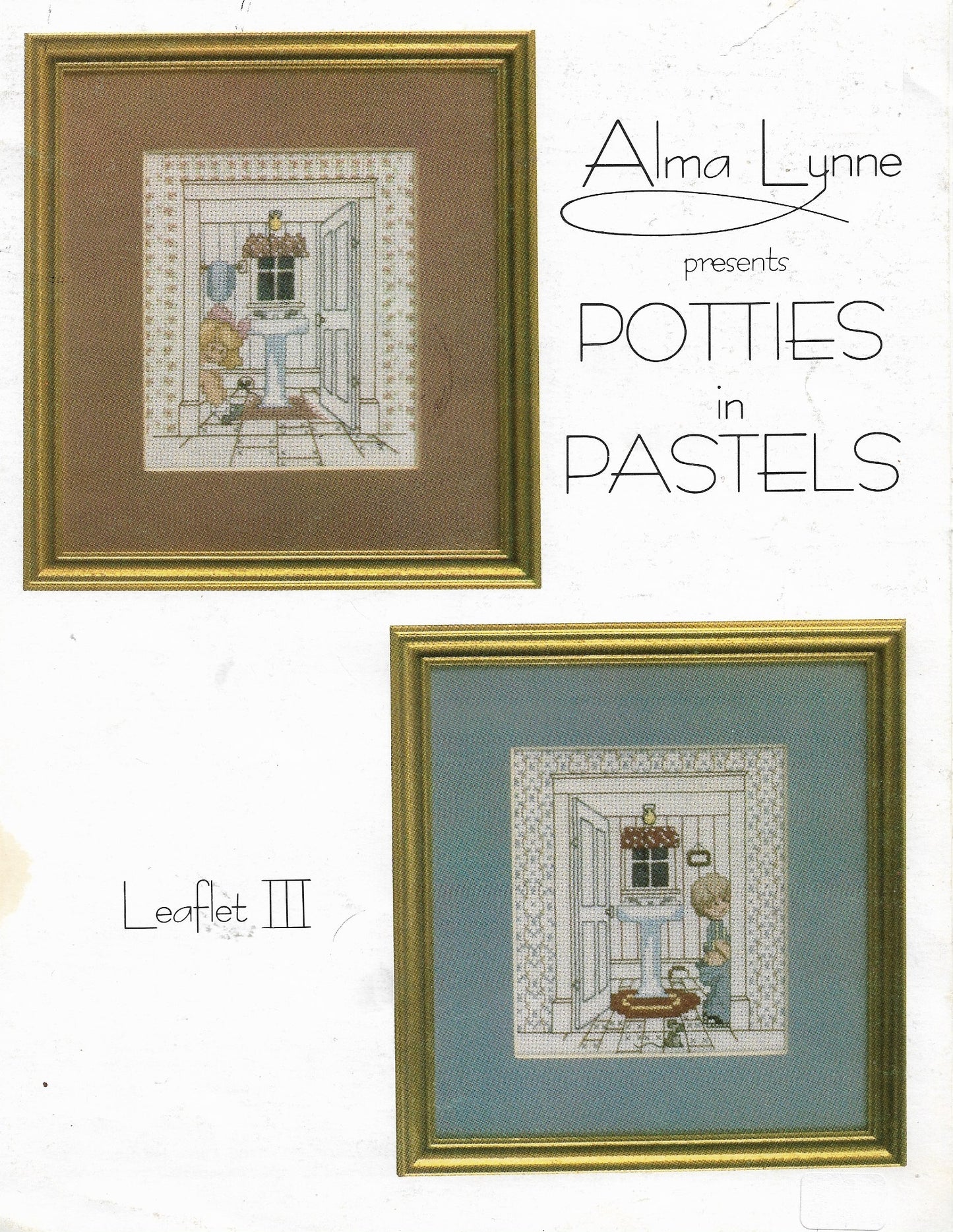 Alma Lynne Potties in Pastels III cross stitch pattern