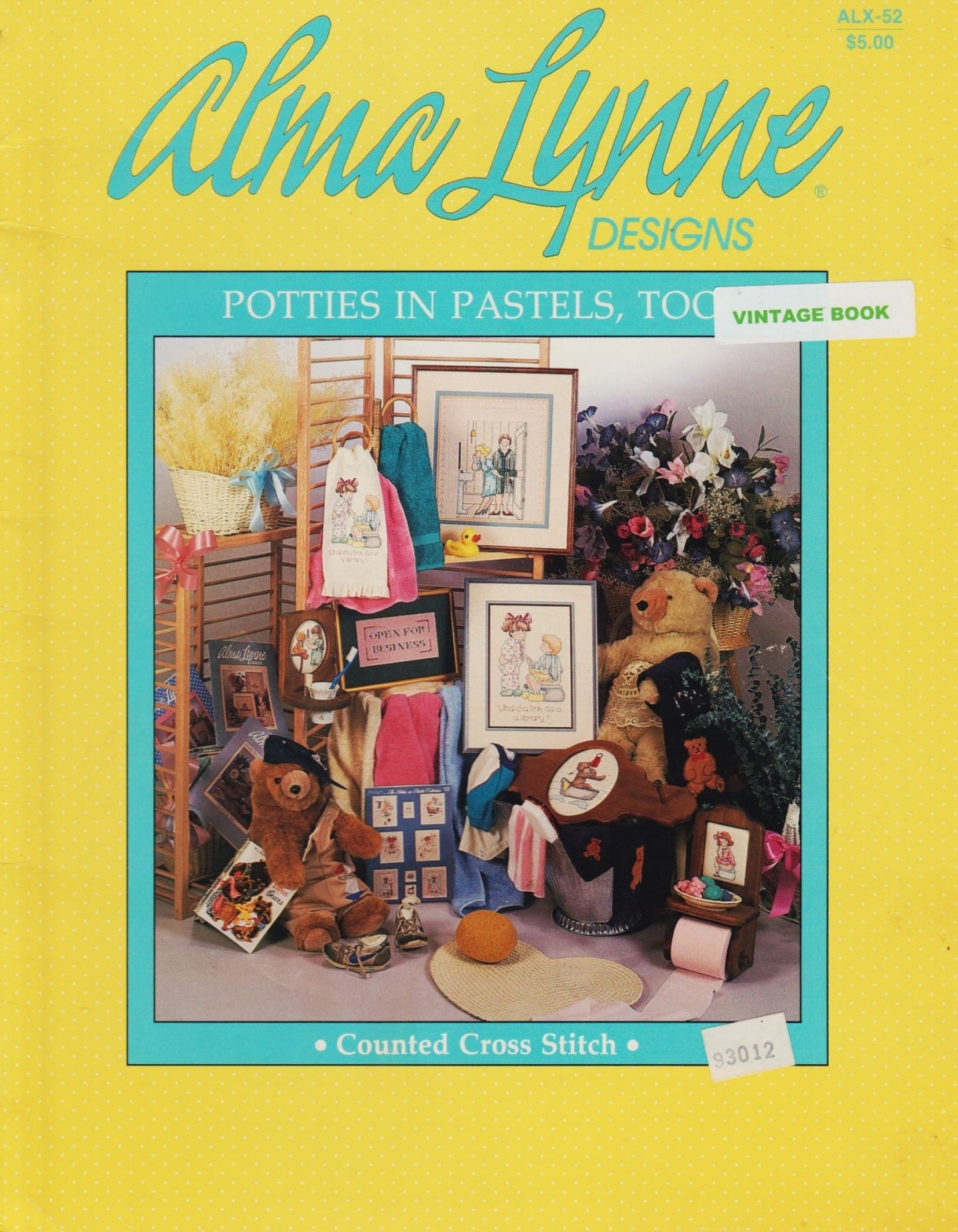 Alma Lynne Potties in Pastels Too! ALX-52 cross stitch pattern