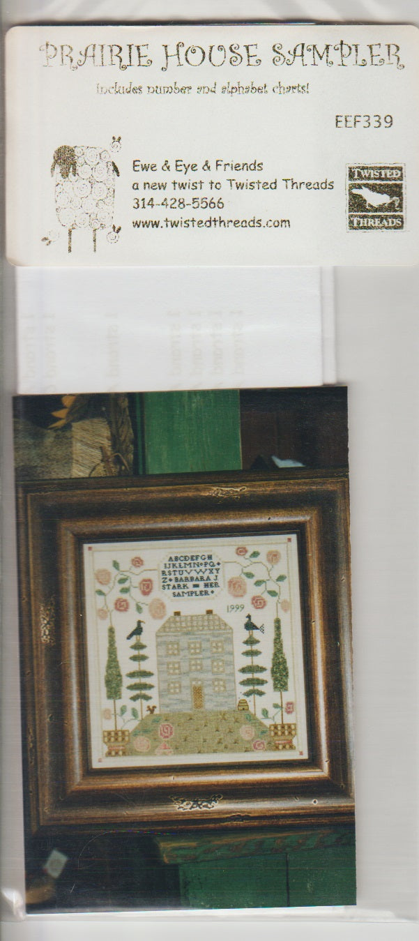 Ewe & Eye Prairie House Sampler EEF339 cross stitch pattern