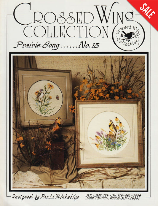Crossed Wing Collection Prairie Song 13 cross stitch bird pattern