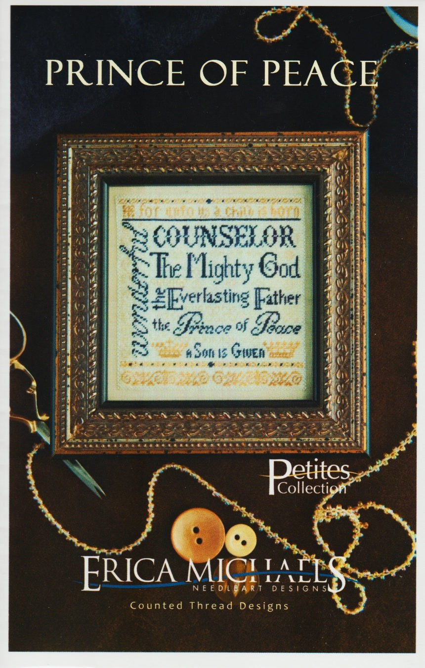 Erica Michaels Prince of Peace cross stitch pattern