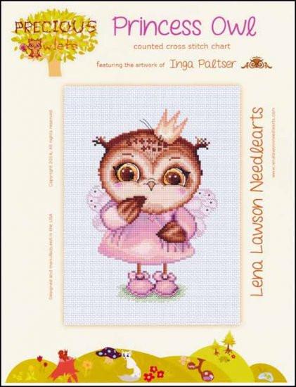 Lena Lawson Princess Owl cross stitch pattern