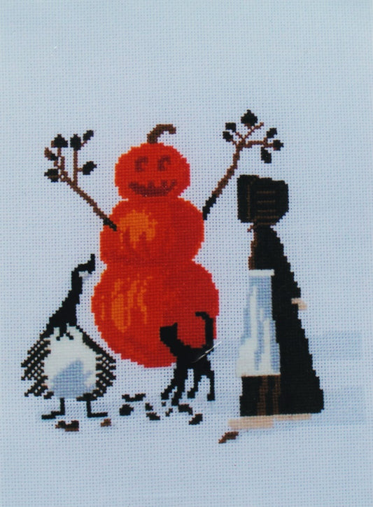 Diane Graebner Pumpkin Man DGX-157 cAmish cross stitch pattern