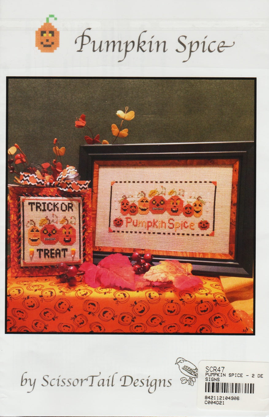 ScissorTail Designs Pumpkin Spice SCR47 cross stitch pattern