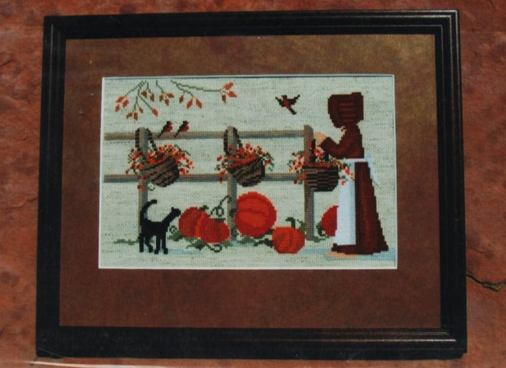 Diane Graebner Pumpkins & Bittersweet Baskets For Sale DGX-123 Amish cross stitch pattern